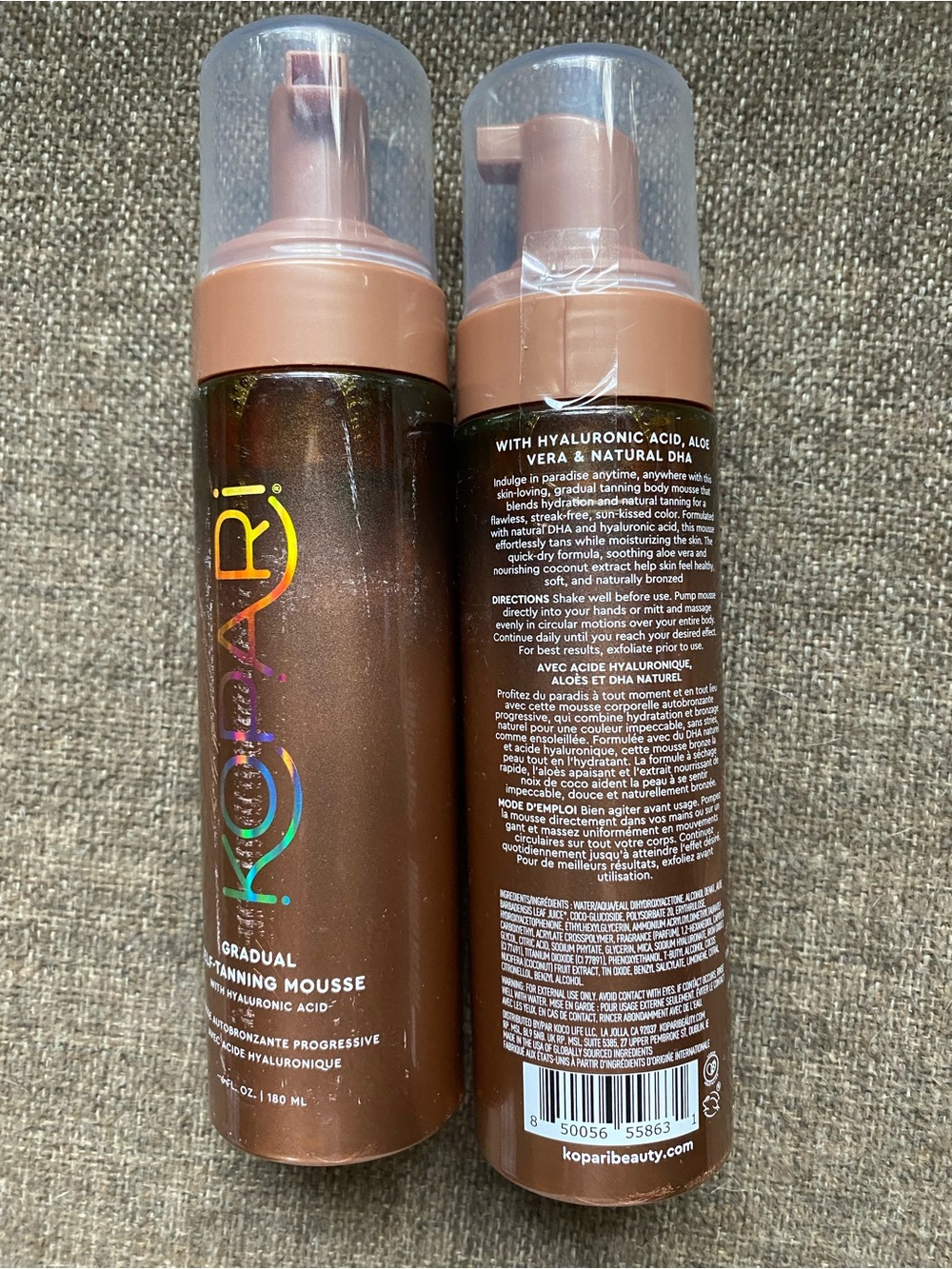 Kopari Gradual Tanning Mousse - 
2 Available 
Ordered DIRECTLY FROMN KOMPARI
6oz